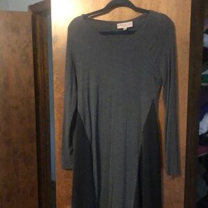 Philosophy Gray Long Sleeve Sheath Dress